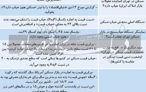 سناریوی مسکن بدون حباب